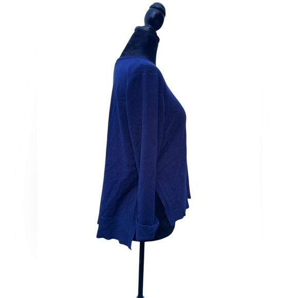 Gretchen Scott Blue Crewneck Sweater XS | Soft Knit Classic Pullover - Picture 5 of 7